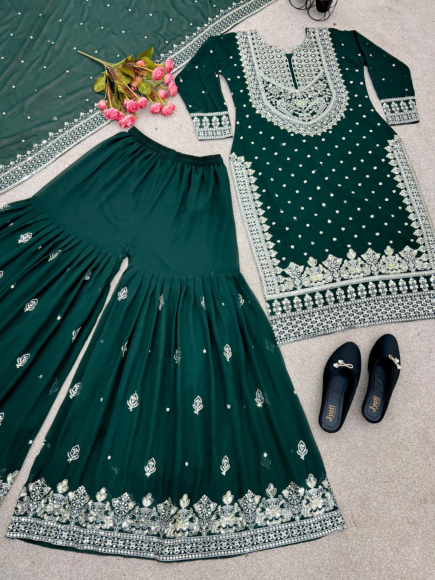 Heavy Embroidered Pakistani Suit