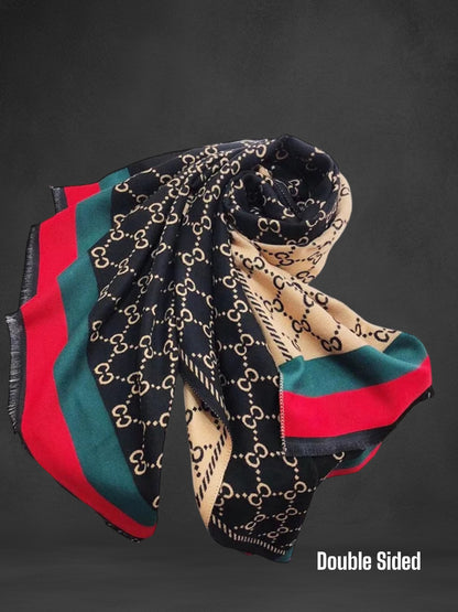 Designer Double Sided Cashmere Shawl (Unisex)
