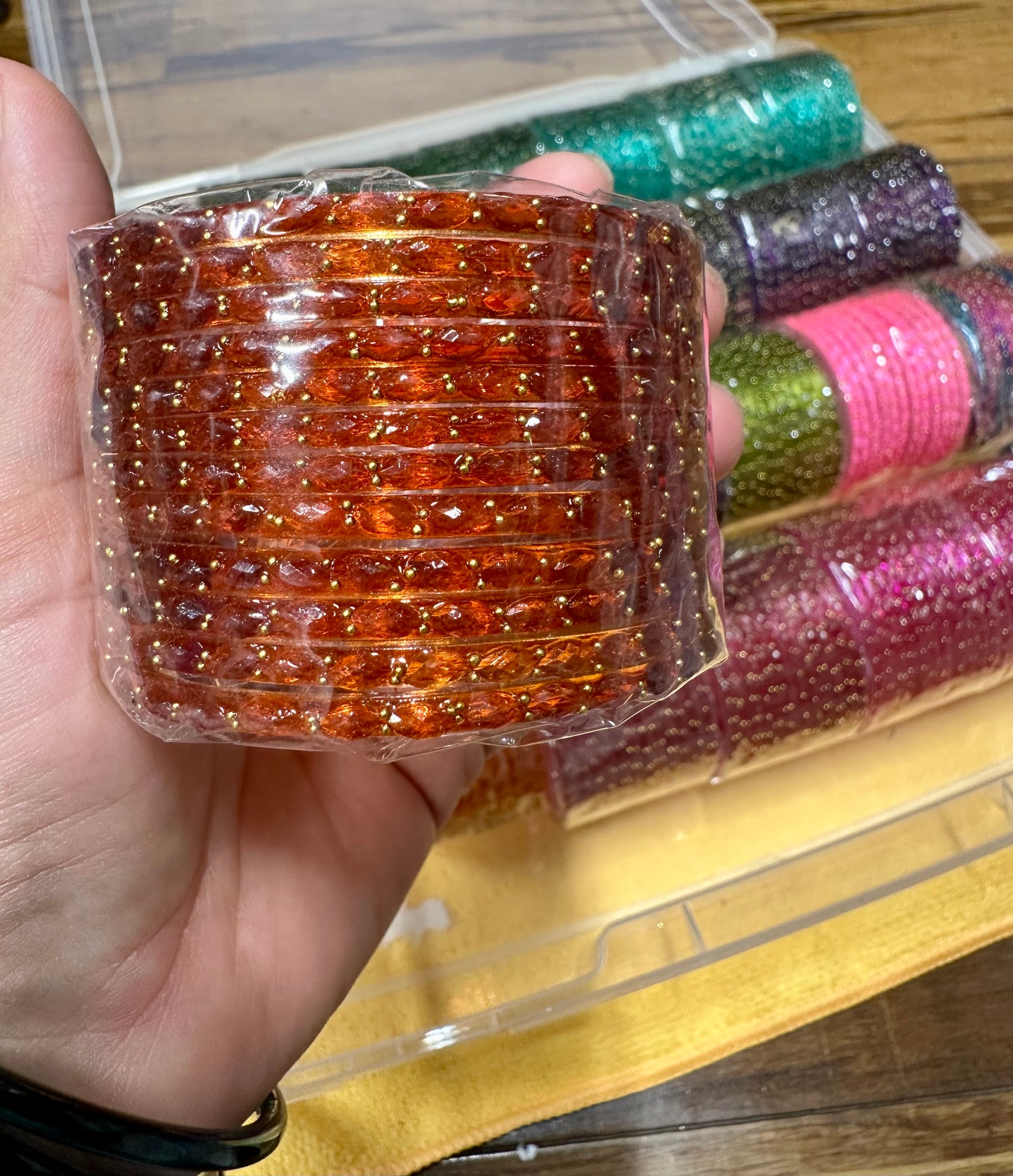 Trending Raindrop Glass Bangles(12 Bangles) 2.8