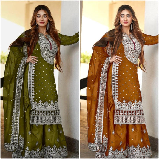 Heavy Embroidered Pakistani Suit