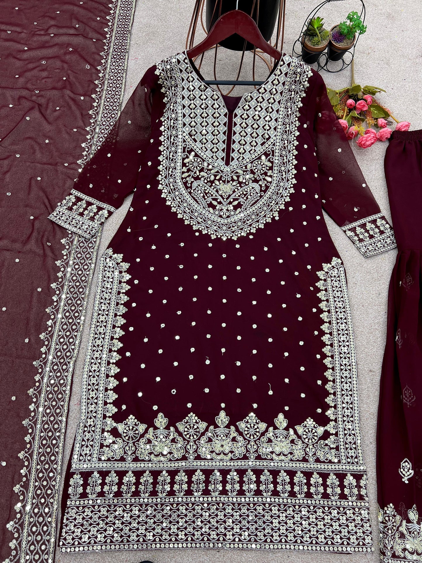 Heavy Embroidered Pakistani Suit