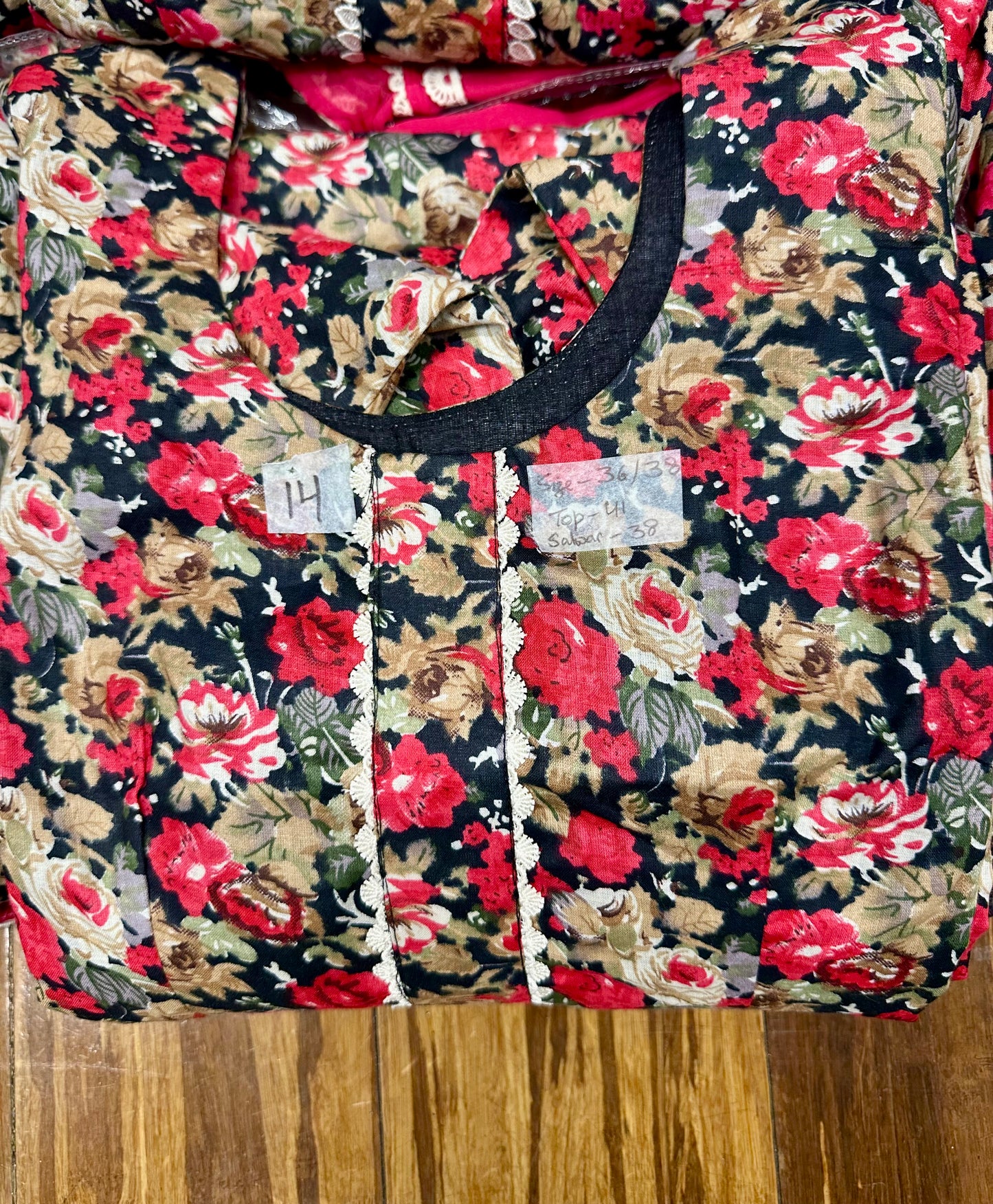 Allover Printed Boutique Salwar Suit (36/38 Size) D14