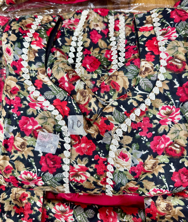 Stunning Boutique Style Allover Printed Salwar Suit 38/40 D10