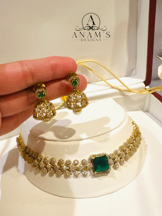 AD Emerald Choker Set