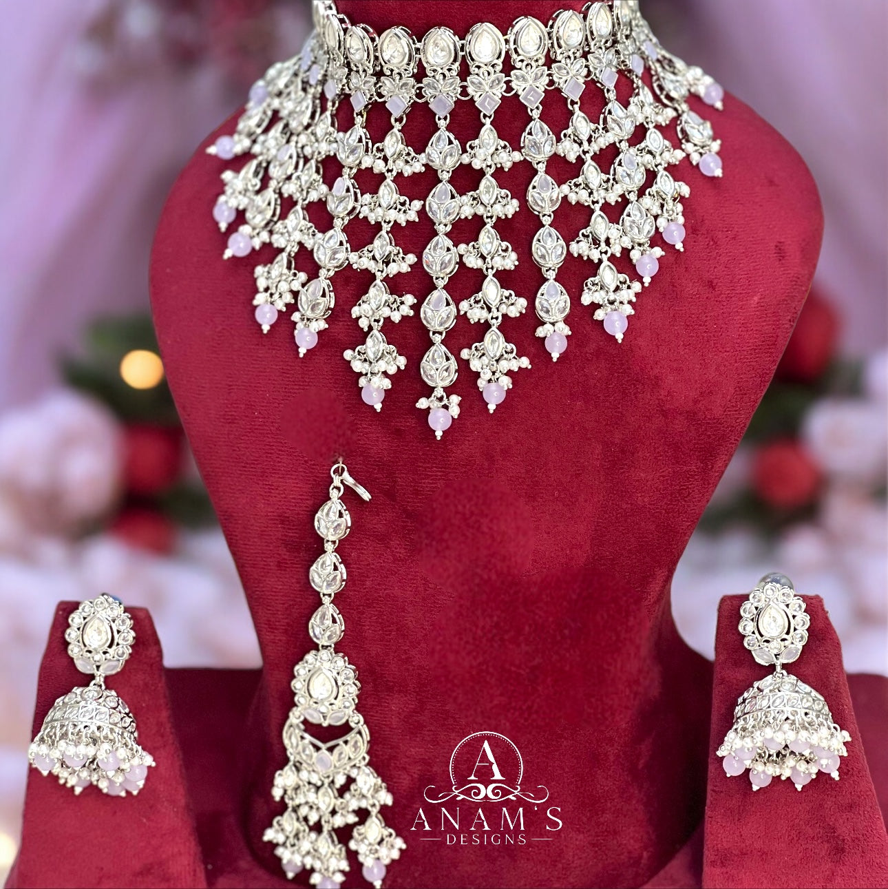 High-End Tyani Kundan Choker Set