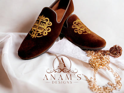 Men's Designer Loafers/Punjabi Jutti (Brown)