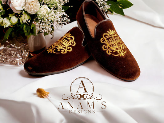 Men's Designer Loafers/Punjabi Jutti (Brown) image 3