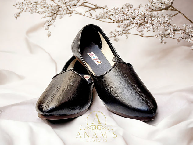 Men's Punjabi Jalse (Punjabi Jutti) Black