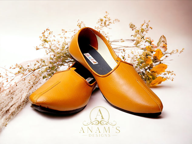 Men's Jalsa (Punjabi Jutti) Light Brown