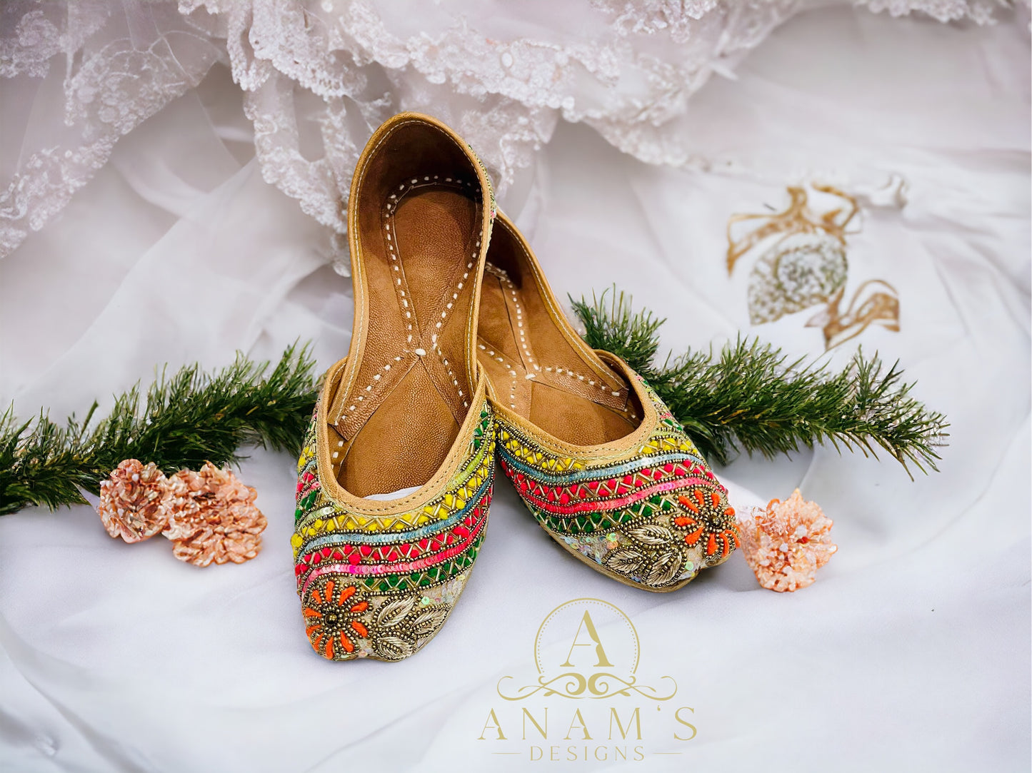 Beautiful Women Punjabi Jutti Multi