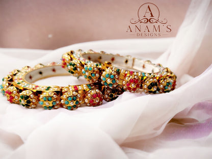 Statement Adjustable Rajwadi/Jaipuri Jadau Kade