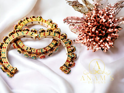 Statement Adjustable Rajwadi/Jaipuri Jadau Kade
