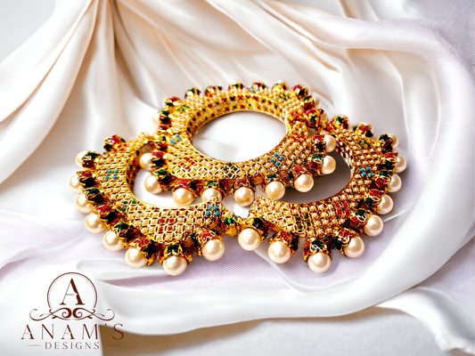 Adjustable Rajwadi/Jaipuri Royal Jadau Kade image 3