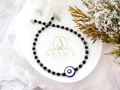Turkish Evil Eye Protection Anklet (Single)