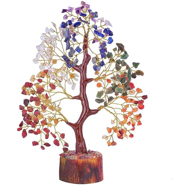 Handmade Money Tree Made With Real Semi-Precious Stones