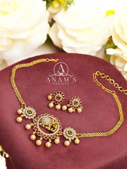 Superior Quality Gold-Plated Elephant Concept Set