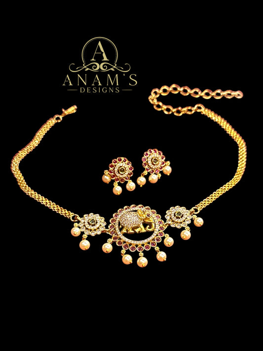 Superior Quality Gold-Plated Elephant Concept Set