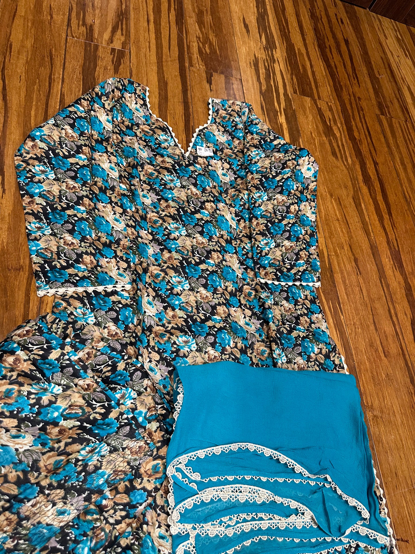Printed Boutique Designed Allover Salwar Suit Blue (B1-B8)