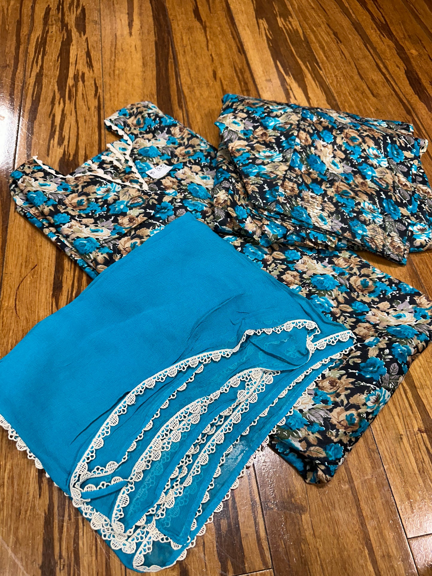 Printed Boutique Designed Allover Salwar Suit Blue (B1-B8)