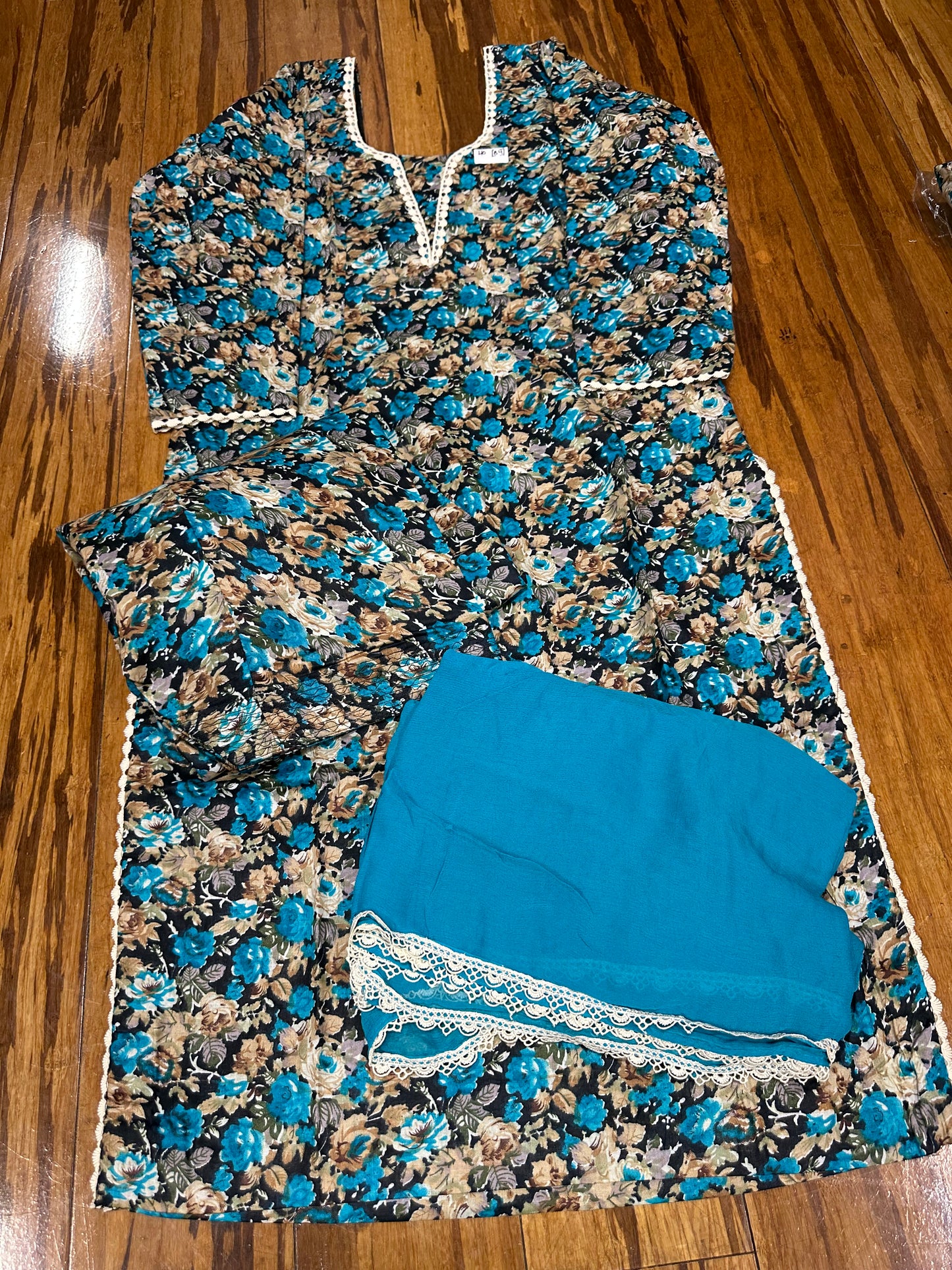 Printed Boutique Designed Allover Salwar Suit Blue (B1-B8)