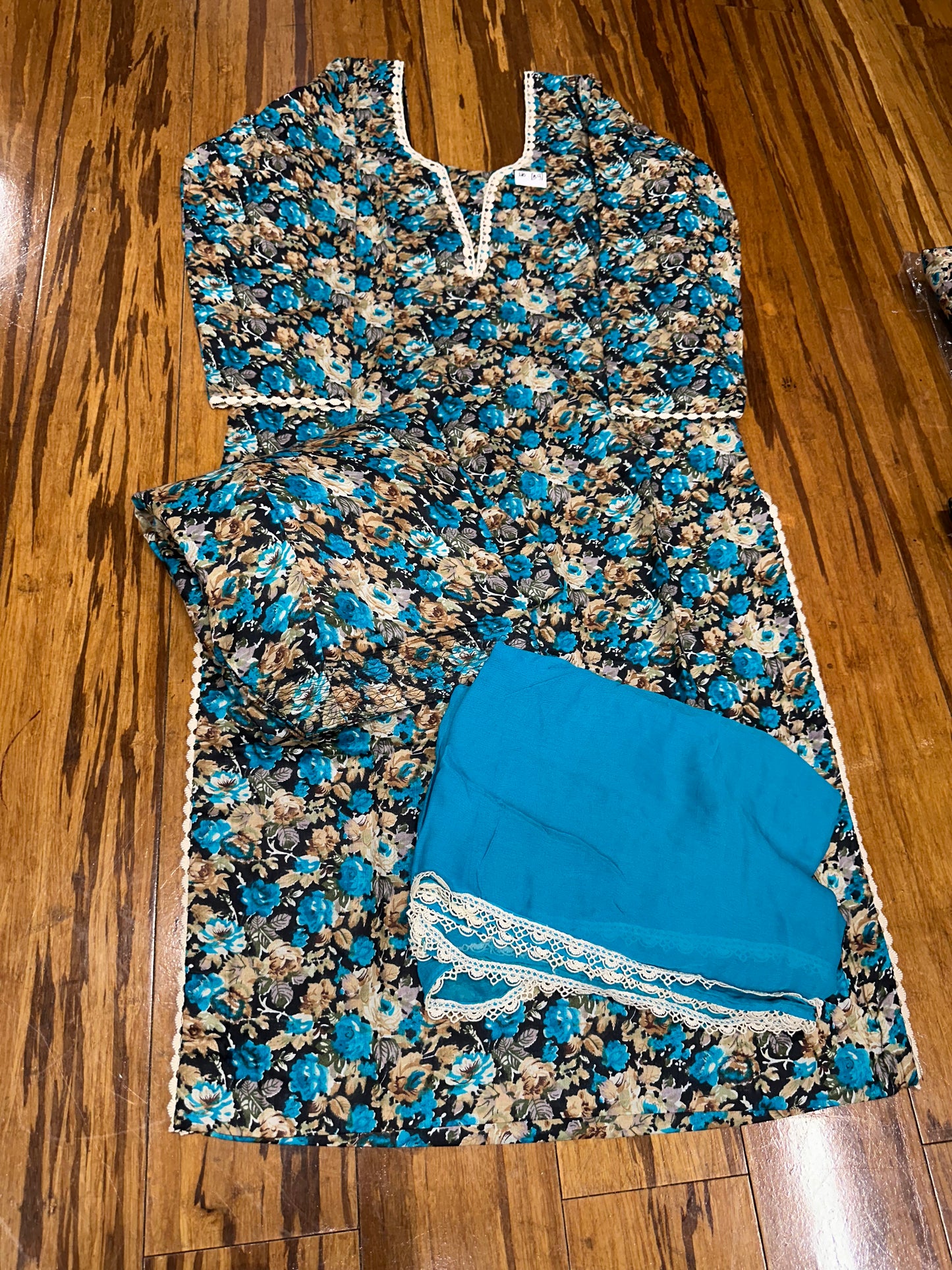 Printed Boutique Designed Allover Salwar Suit Blue (B1-B8)