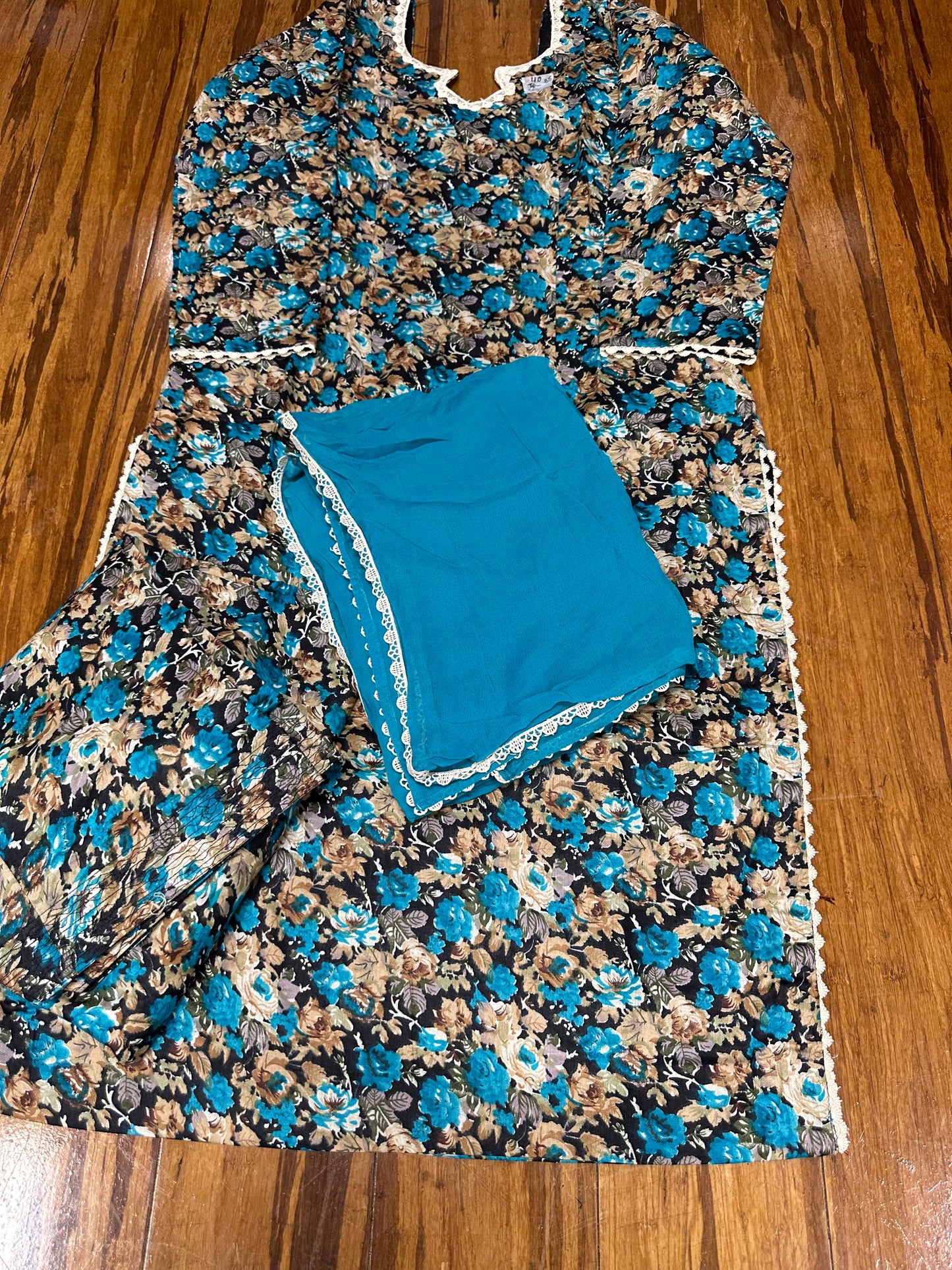 Printed Boutique Designed Allover Salwar Suit Blue (B1-B8)