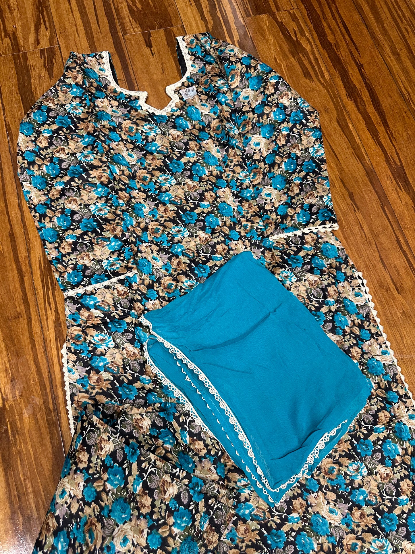 Printed Boutique Designed Allover Salwar Suit Blue (B1-B8)