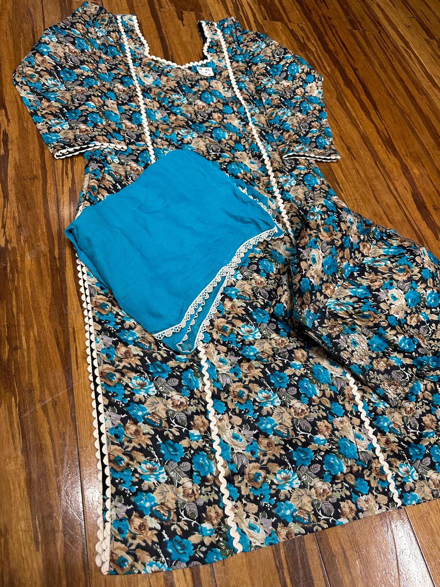 Printed Boutique Designed Allover Salwar Suit Blue (B1-B8)
