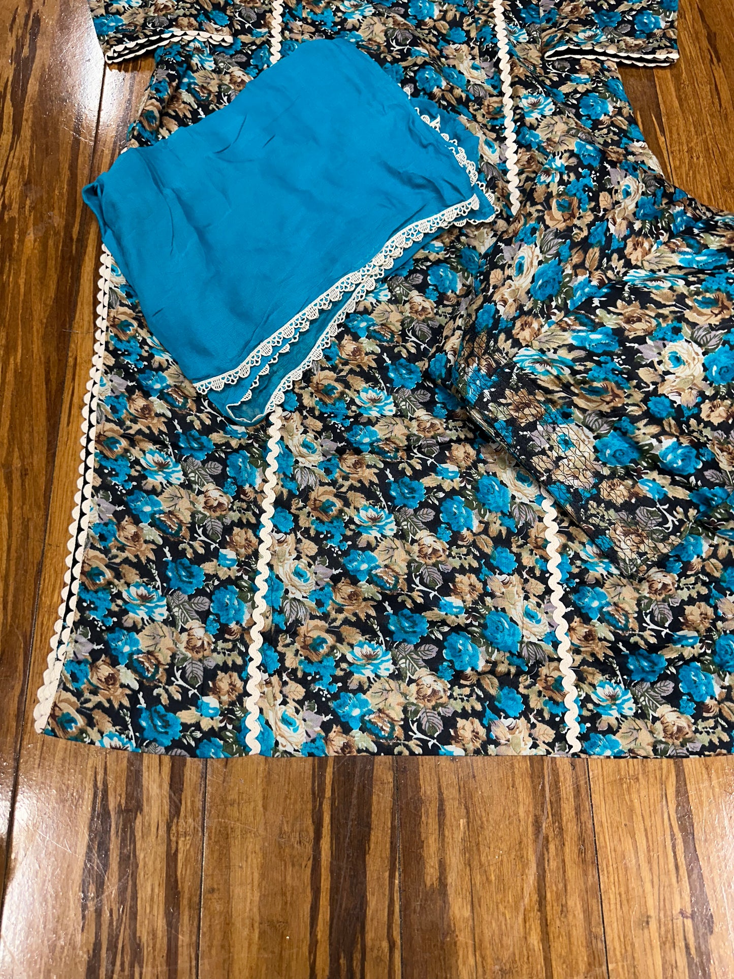 Printed Boutique Designed Allover Salwar Suit Blue (B1-B8)