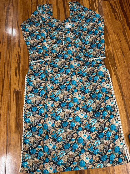 Printed Boutique Designed Allover Salwar Suit Blue (B1-B8)