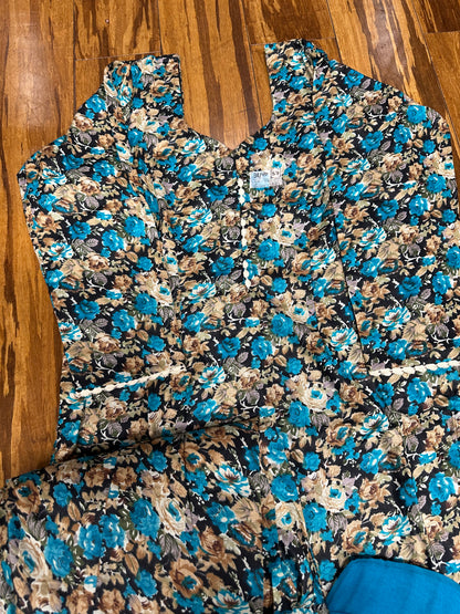 Printed Boutique Designed Allover Salwar Suit Blue (B1-B8)