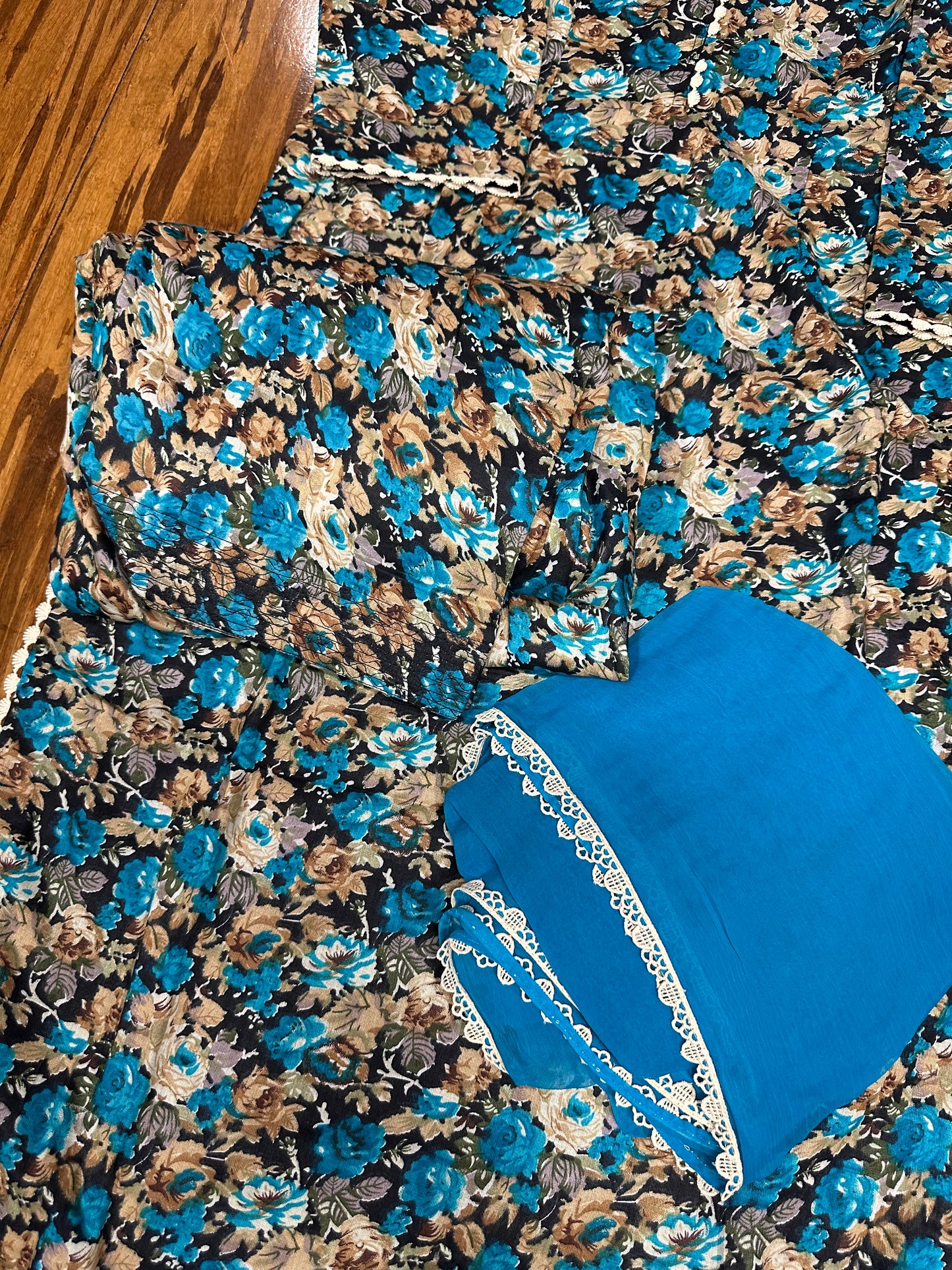 Printed Boutique Designed Allover Salwar Suit Blue (B1-B8)