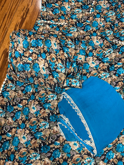 Printed Boutique Designed Allover Salwar Suit Blue (B1-B8)