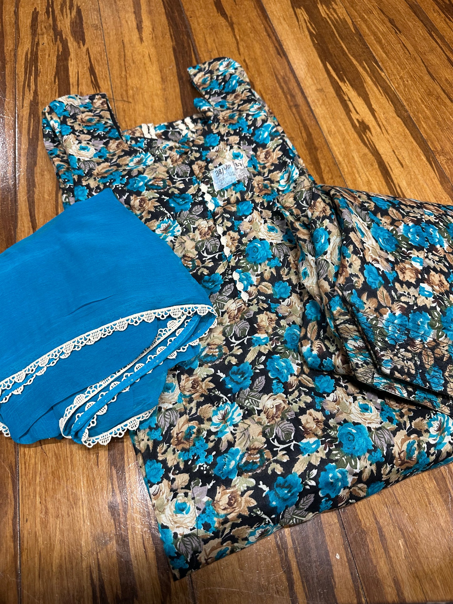 Printed Boutique Designed Allover Salwar Suit Blue (B1-B8)