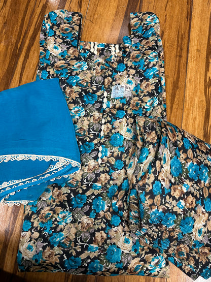 Printed Boutique Designed Allover Salwar Suit Blue (B1-B8)