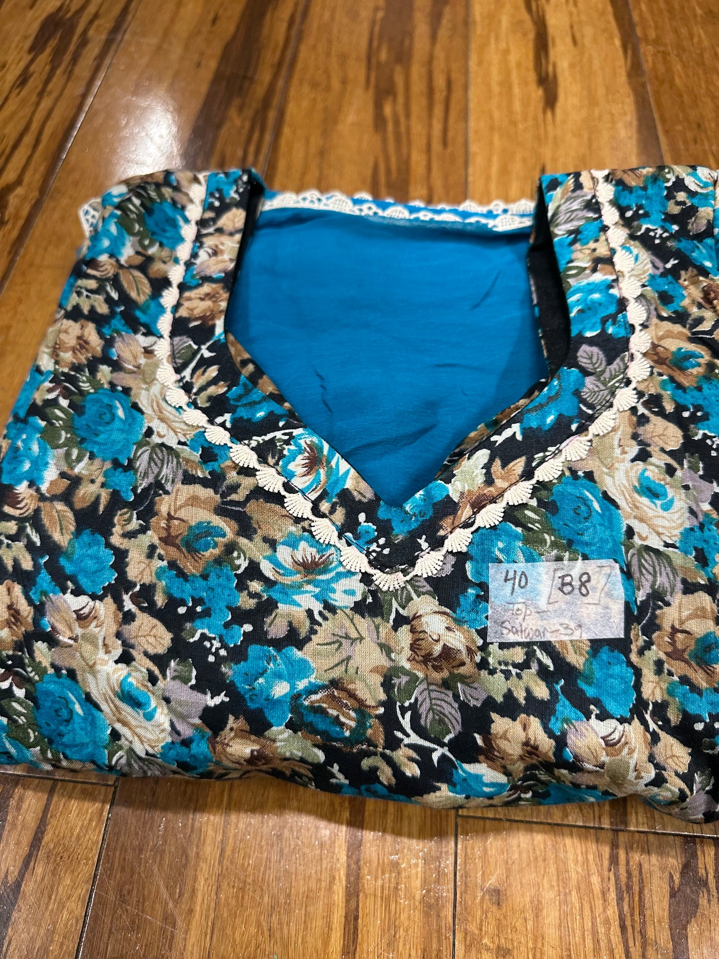 Printed Boutique Designed Allover Salwar Suit Blue (B1-B8)