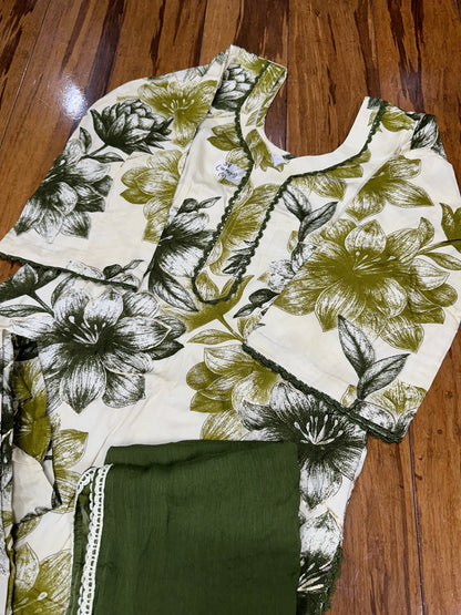 Summer Special Boutique Style Salwar Suit (Top With Lining) & Pure Chiffon Dupatta