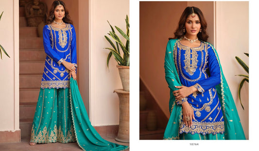 Stylish Pakistani Sharara Suit Size 42/44 image 2