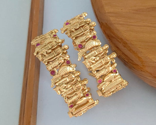 Gold-Plated Temple Jewelry Kangan