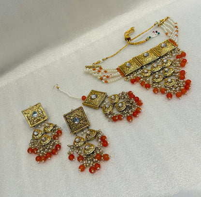 High-End Gold-Plated Choker Set