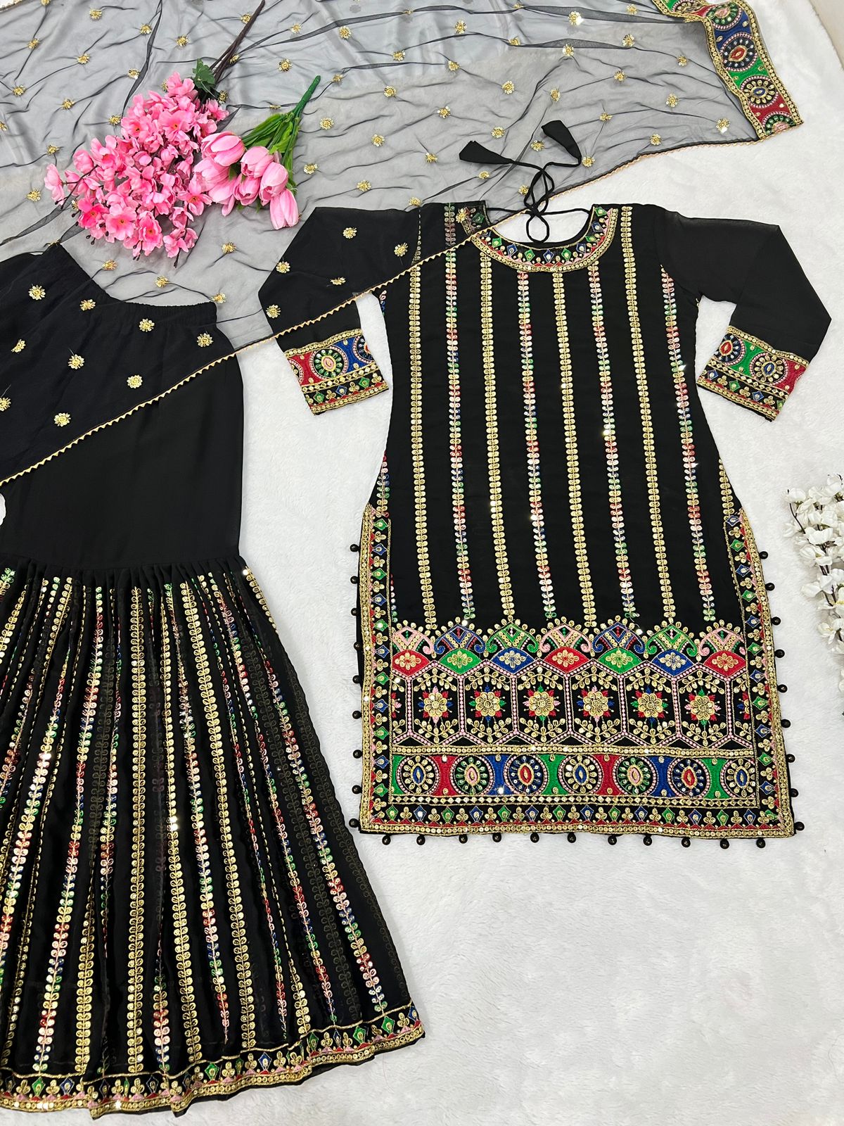 Stylish Party Wear Sharara Suit