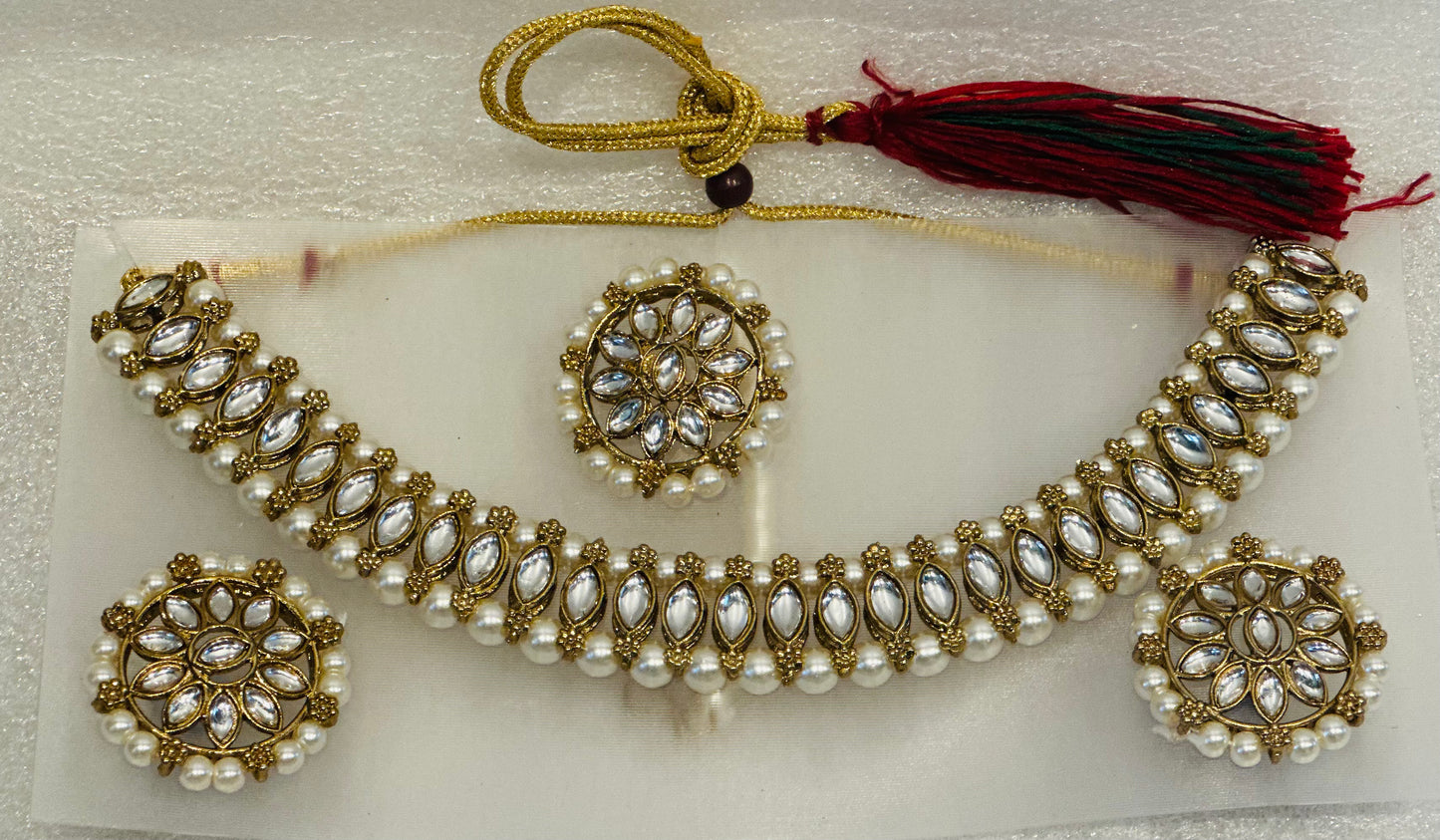 Mirror Stoned Choker Set