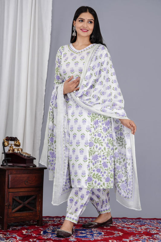 Afghani Salwar Pure Cotton Summer  Suit