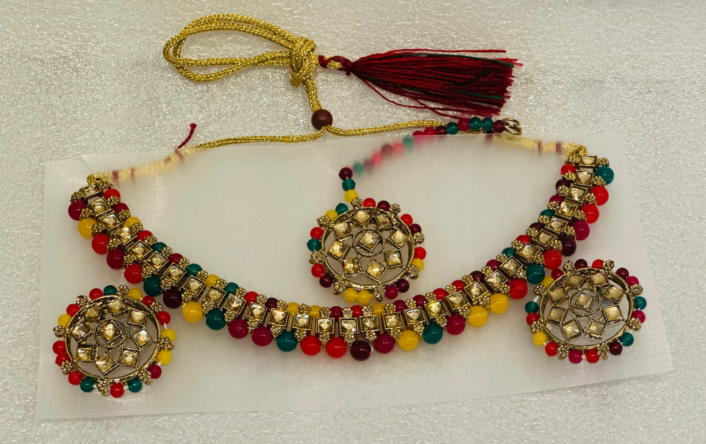 Mirror Stoned Choker Set