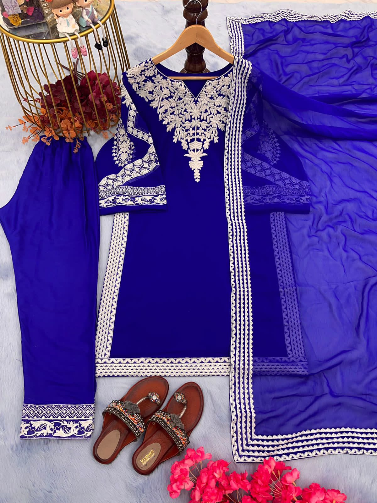 Beautiful Party Wear Pure Georgette Suit