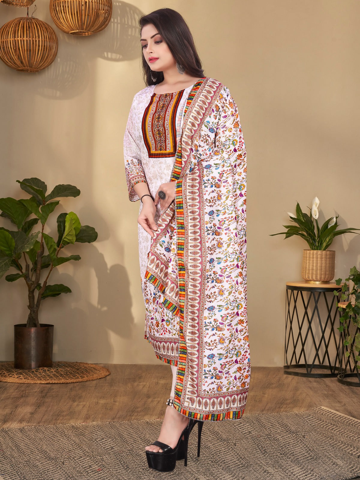 Extremely Soft & Comfortable Summer Kurti With Big Dupatta