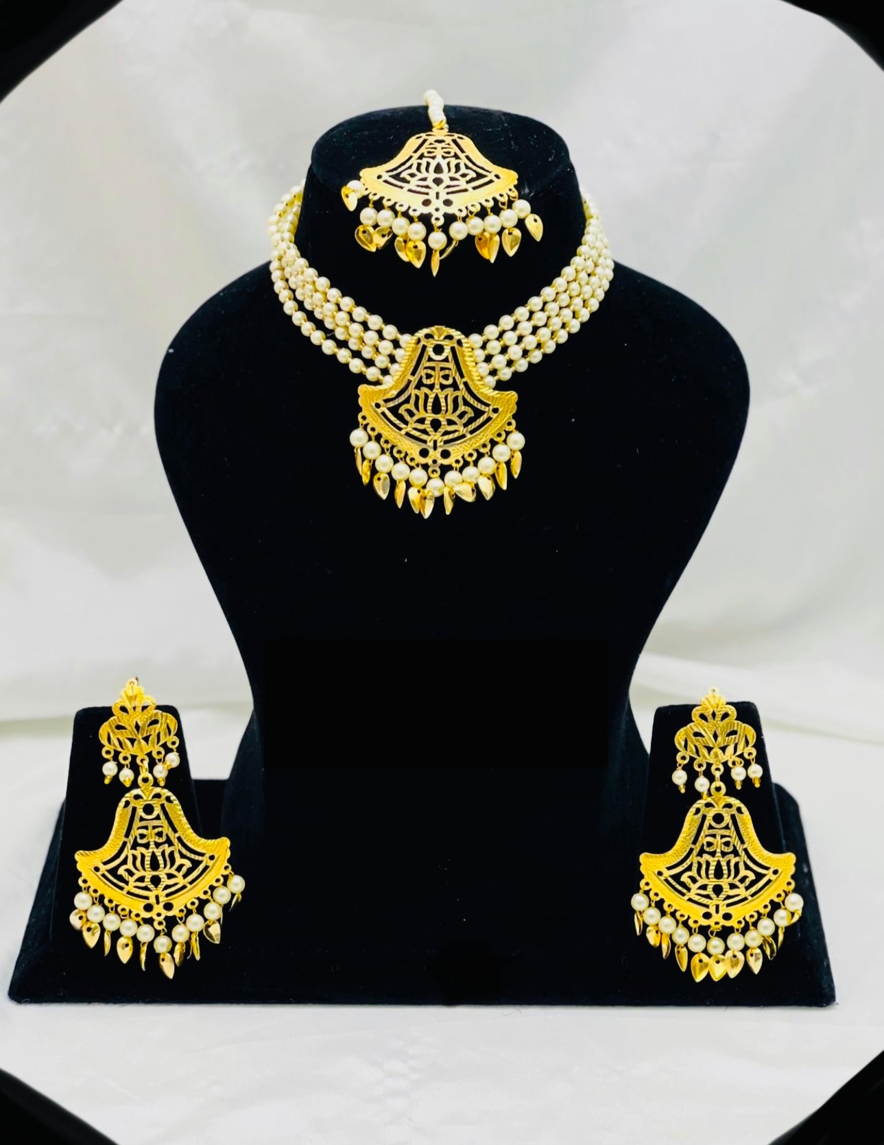 Punjabi Traditional Gold Plated Choker Set