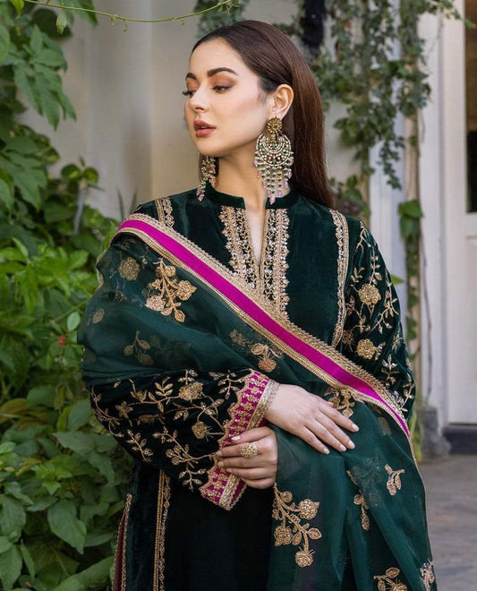 Pakistani Style Trending Velvet Suit