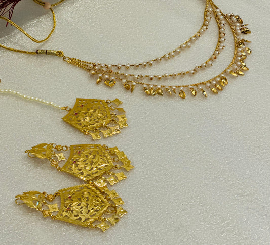 Stylish 3-Layer Pippal Patti Set image 3