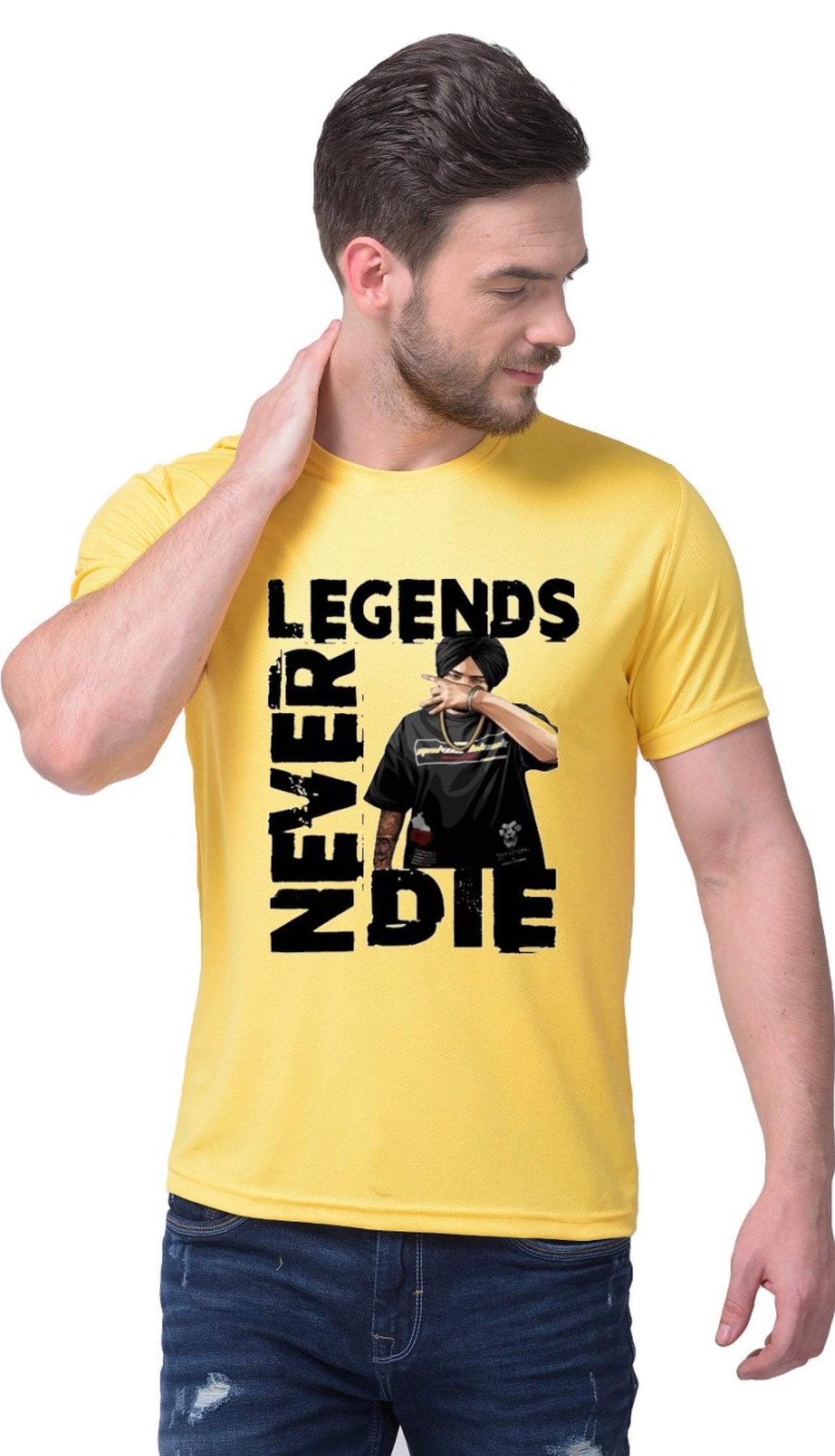 Legend Never Die Sidhu Moosewala Inspired Men’s T-Shirt